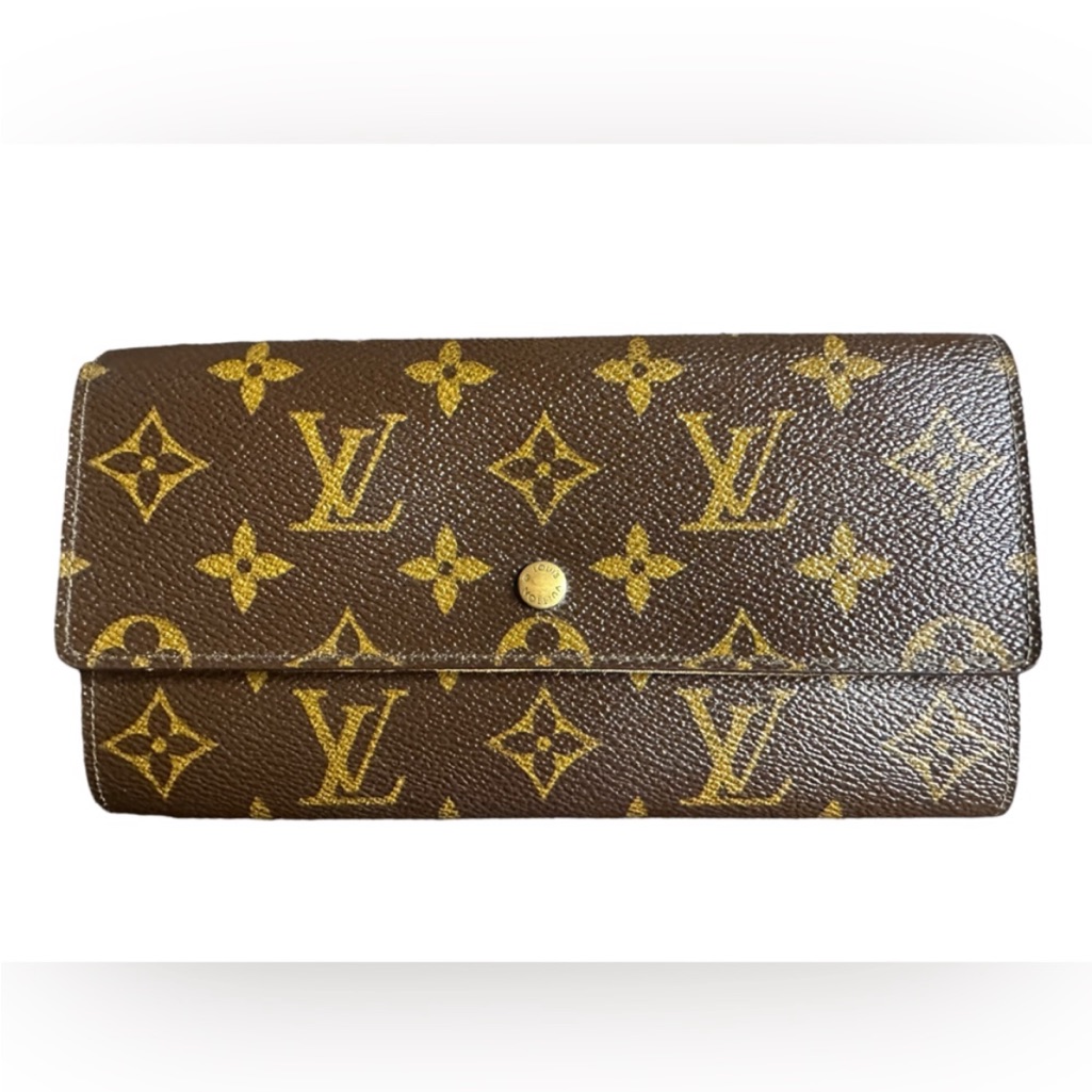 Louis Vuitton Vintage Monogram Coated Canvas Sarah Wallet